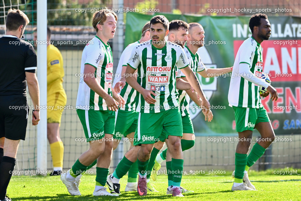 SV Donau Klagenfurt vs. SAK | #49 Damjan Jovanovic SV Donau,  #14 Boyo Jarjue SV Donau,  Jubel SV Donau, #9 Leo Petzner SV Donau,  #19 Sufjan Sulemani SV Donau,  SV Donau Klagenfurt vs. SAK, SV Donau Klagenfurt vs. SAK am 11.04.2026 in Klagenfurt (Sportplat Donau ), Austria, (Photo by Bernd Stefan)