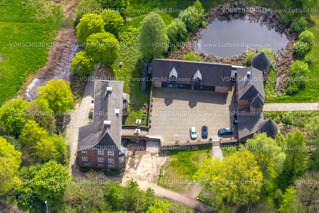 Oberhausen240401740 | Luftbild, Herrenhaus Burg Vondern, Vondern, Oberhausen, Ruhrgebiet, Nordrhein-Westfalen, Deutschland