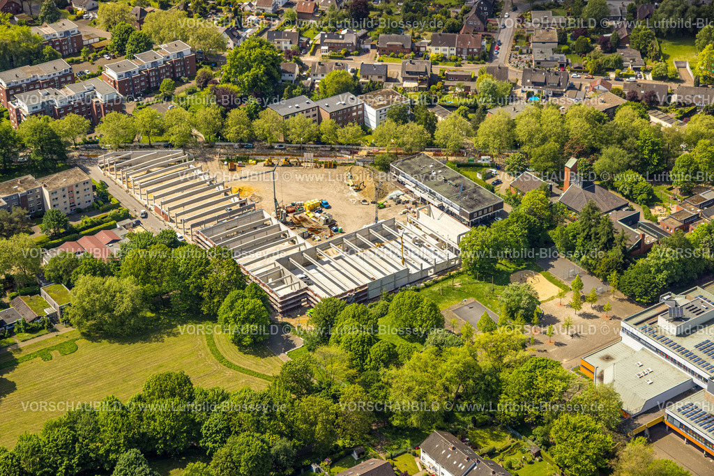 Gladbeck230510598 | Luftbild, Baustelle und Neubau Geschäftszentrum Rentfort-Nord an der Schwechater Strße, Rentfort, Gladbeck, Ruhrgebiet, Nordrhein-Westfalen, Deutschland