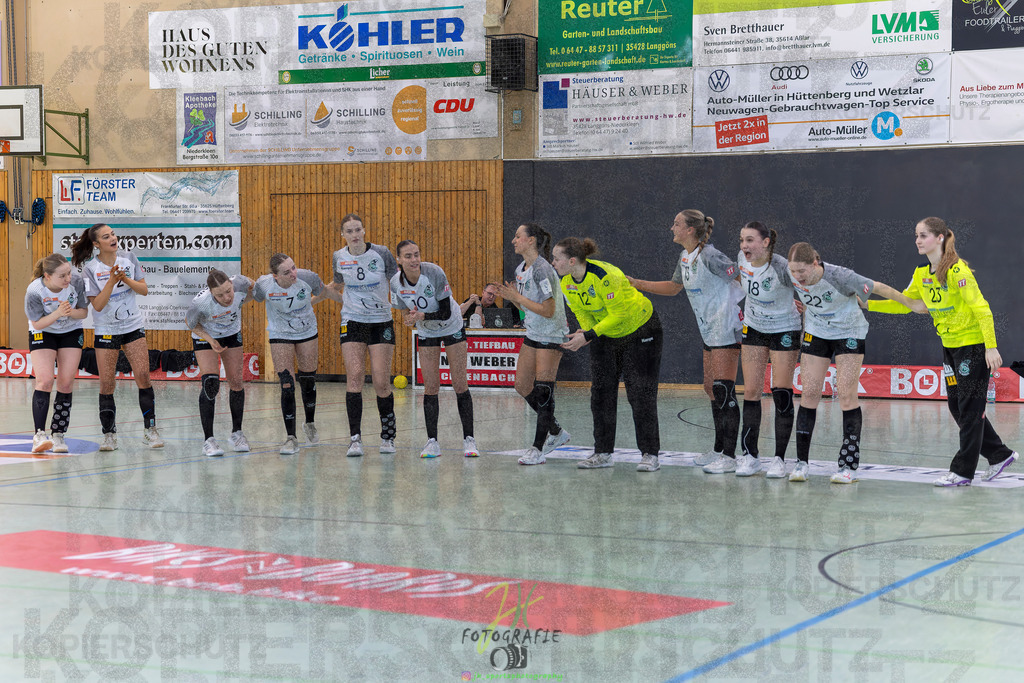 Jugendbundesliga wJA, Pokalrunde, HSG Kleenheim/Langgöns - Frisch Auf Göppingen | Jugendbundesliga wJA, Pokalrunde, HSG Kleenheim/Langgöns - Frisch Auf Göppingen am 28.02.2026 in Oberkleen (Weidig-Halle)Photo © 2026 - Jörg Heinrich - Realisiert mit Pictrs.com