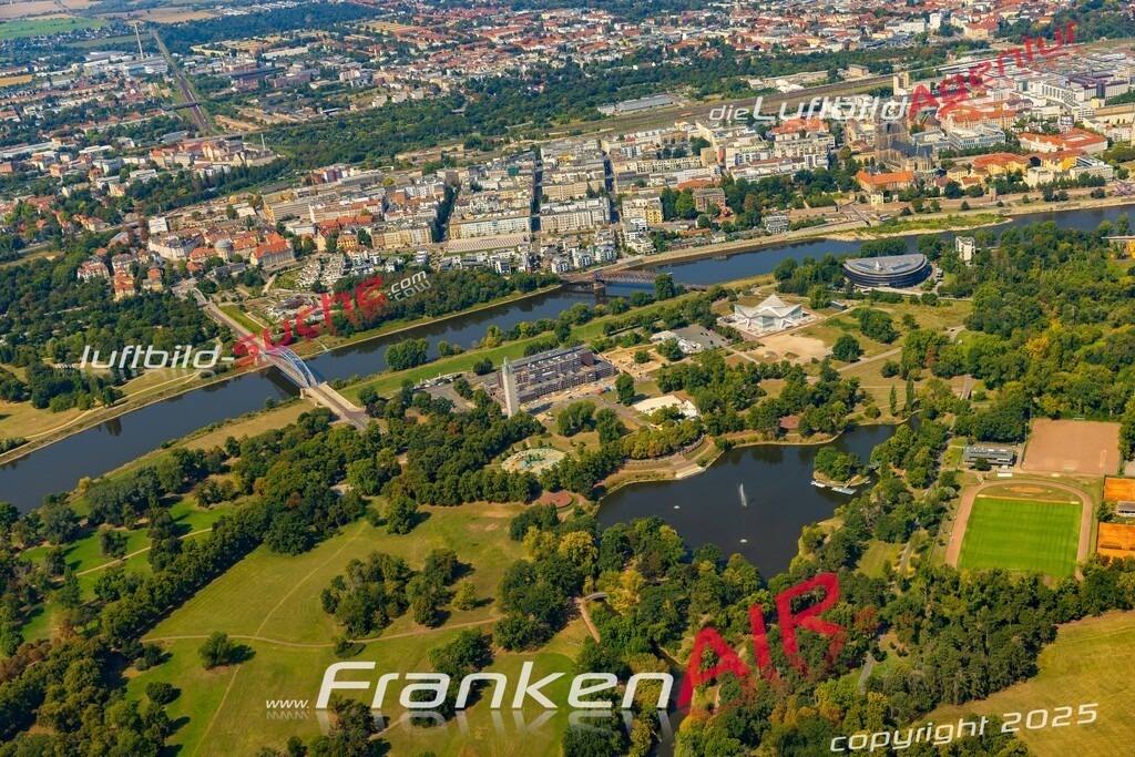 Adolf Mittag See Magdeburg Bild- Das Luftbild wurde 2025 vom UL-Flugzeug heraus erstellt ( keine Drohne bzw. Drohnenaufnahme ) - Hochauflösende Luftaufnahme -Nicht vergleichbar mit Google Maps oder Satelittenbilder- Die Geschenkidee !Mit Lizenz und Bildrechte bestellbar - CC