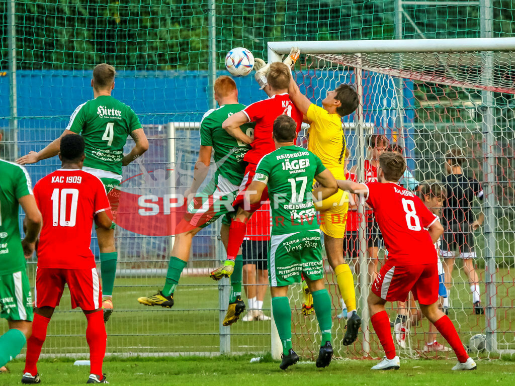 FC KAC - FC Lendorf Kärntner Liga | FC KAC - FC Lendorf am 26.08.2022 in Klagenfurt
(Sportplatz), AUSTRIA, (Photo by Ernst Krawagner sport-fan.at),  - Realisiert mit Pictrs.com
