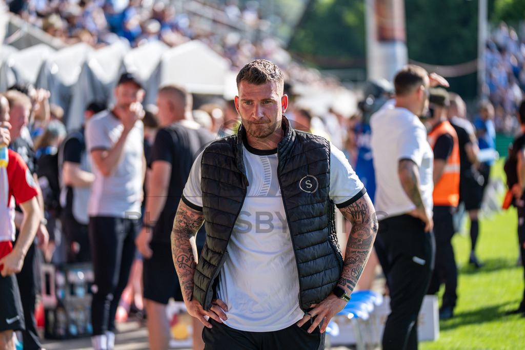 Stuttgarter Kickers vs. SG Sonnenhof Großaspach, Fussball, WFV-Pokal, Finale, 23.05.2026 | Pascal Reinhardt (Trainer SG Sonnenhof Großaspach),Stuttgarter Kickers vs. SG Sonnenhof Großaspach, Fussball, WFV-Pokal, Finale, 23.05.2026