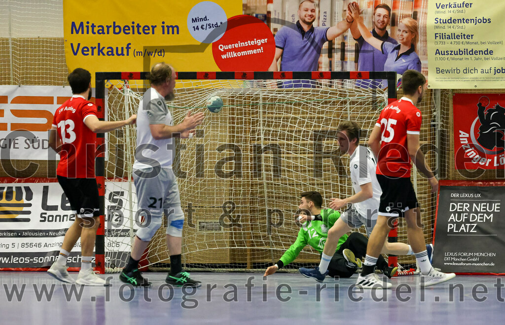 2023-04-01_082_SV_Anzing_gegen_TuS_Prien | Anzing, Deutschland, 01.04.2023:
Handball, Bezirksliga 2022 / 2023, 12. Spieltag, SV Anzing gegen TuS Prien, Endergebnis: 

Foto: Christian Riedel / fotografie-riedel.net