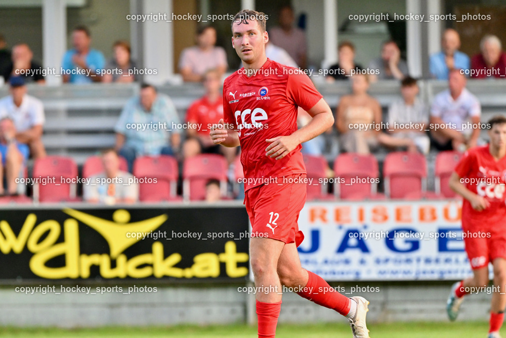 FC Lendorf vs. SC St.Veit | #12 Moritz Johannes Kirbach St.Veit, FC Lendorf vs. SC St.Veit, FC Lendorf vs. SC St.Veit am 17.08.2024 in Lendorf (Thomas Morgenstern-Arena), Austria, (Photo by Bernd Stefan)
