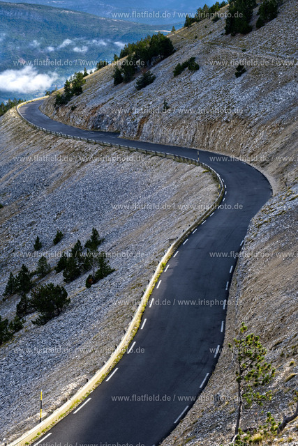Mont Ventoux - Straße auf dem Mont Ventoux - Hoch | Landschaftsfoto des Mont Ventoux in der Provence