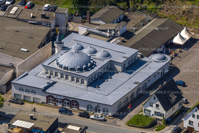 Meschede240505880 | Luftbild, Fatih-Moschee, Fatih Türkgücü Meschede e.V. an der Jahnstraße, Meschede-Stadt, Meschede, Sauerland, Nordrhein-Westfalen, Deutschland