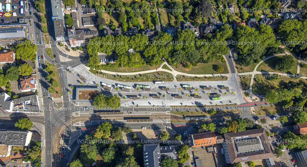 Gelsenkirchen220801815Buer | Luftbild, Busbahnhof am Rathaus Buer, Buer, Gelsenkirchen, Ruhrgebiet, Nordrhein-Westfalen, Deutschland