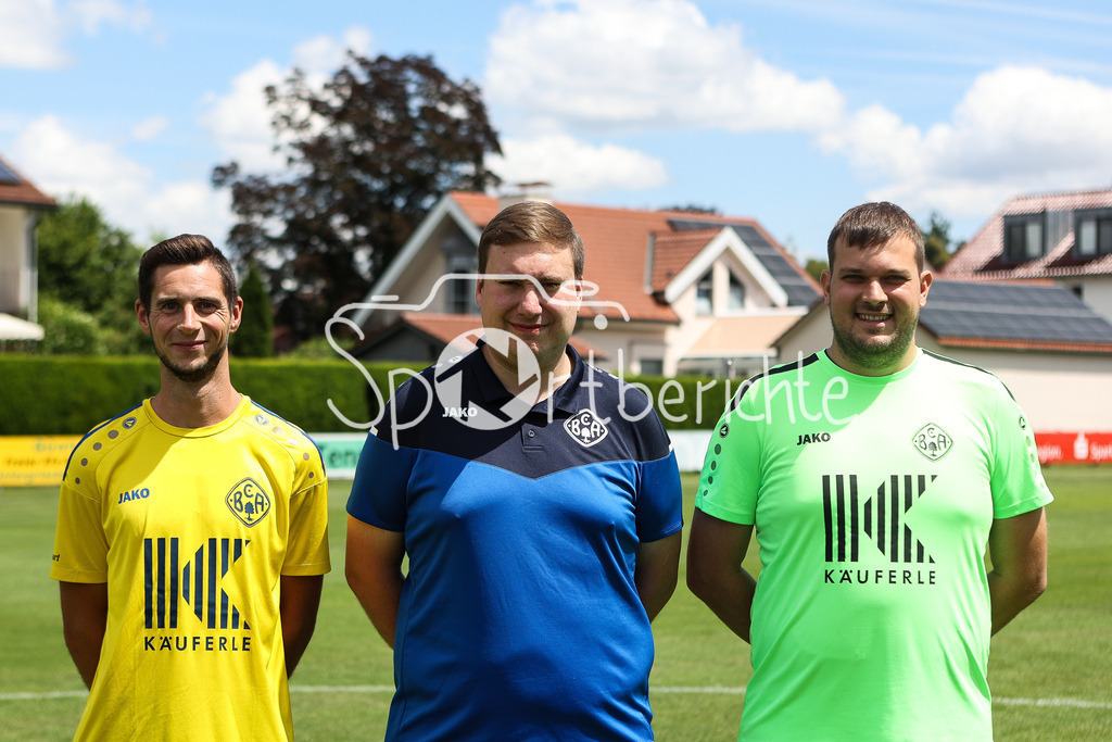 BC Aichach | v. l. Manuel MUELLER, DennisHERMANN, Patrick GROSSHAUSER