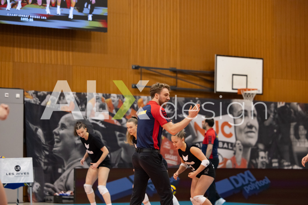 Volleyball I Frauen I Saison 2025-2026 I Volleyball NLA | Women I  Playoffs Finals 1/5 I viteos NUC - VC Kanti Schaffhausen I 06.04.2026 | Xaver Kitzmüller - Realisiert mit Pictrs.com