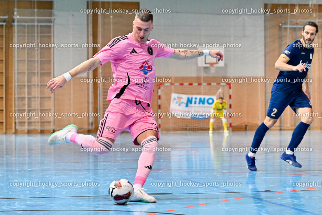 Carinthia Flamengo Futsal Club vs. Futsal Klagenfurt | #24 Zoran Vukovic Carinthia Flamengo, Carinthia Flamengo Futsal Club vs. Futsal Klagenfurt, Carinthia Flamengo Futsal Club vs. Futsal Klagenfurt am 01.12.2024 in Klagenfurt (Ballspielhalle Viktring), Austria, (Photo by Bernd Stefan)