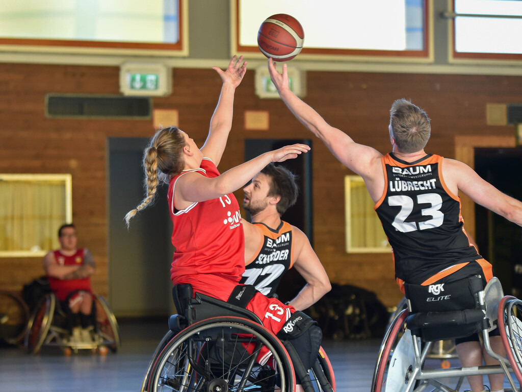 2024-10-26-0020 | RSKV Tuebingen vs. Hannover United 2, Rollstuhlbasketball, 2. Bundesliga Sued, 3. Spieltag, Saison 2024/2025, 26.10.2024, Foto: Ralph Kunze - Realisiert mit Pictrs.com