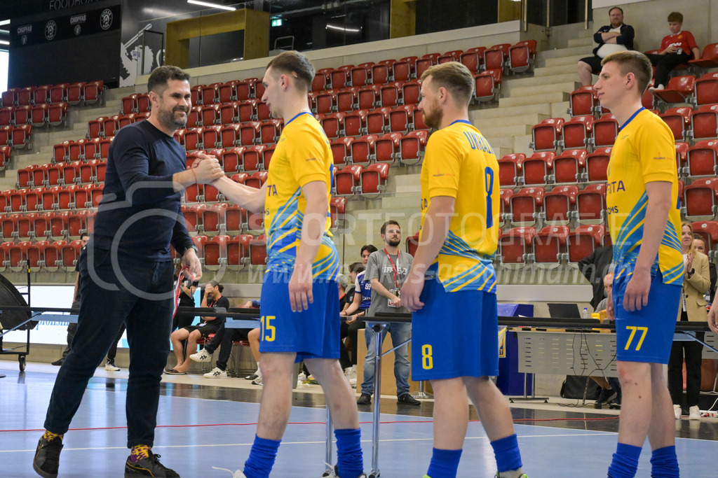3v3 World Floorball Championships 2025 - Medal Ceremony | Team Ukraine wins the silver medal, during 3v3 World Floorball Championships 2025, Switzerland: 03.05.2025, Winterthur, AXA ArenaEvent page: <a href="https://www.u19wfc2025.ch/">www.u19wfc2025.ch</a>Credit: Markus Aeschimann, <a href="https://markus-aeschimann.ch">markus-aeschimann.ch</a>Instagram: <a href="https://instagram.com/sportfotografie.aeschimann">@sportfotografie.aeschimann</a> - Realisiert mit Pictrs.com