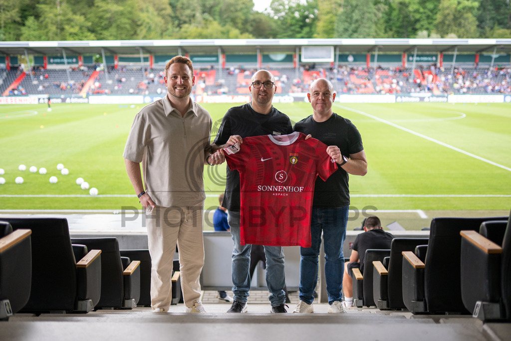 SG Sonnenhof Großaspach vs. Arminia Bielefeld, Fussball, DFB-Pokal, 1. Runde, 22.08.2026 | Sponsorenbild,SG Sonnenhof Großaspach vs. Arminia Bielefeld, Fussball, DFB-Pokal, 1. Runde, 22.08.2026,DFB regulations prohibit any use of photographs as image sequences and/or quasi-video