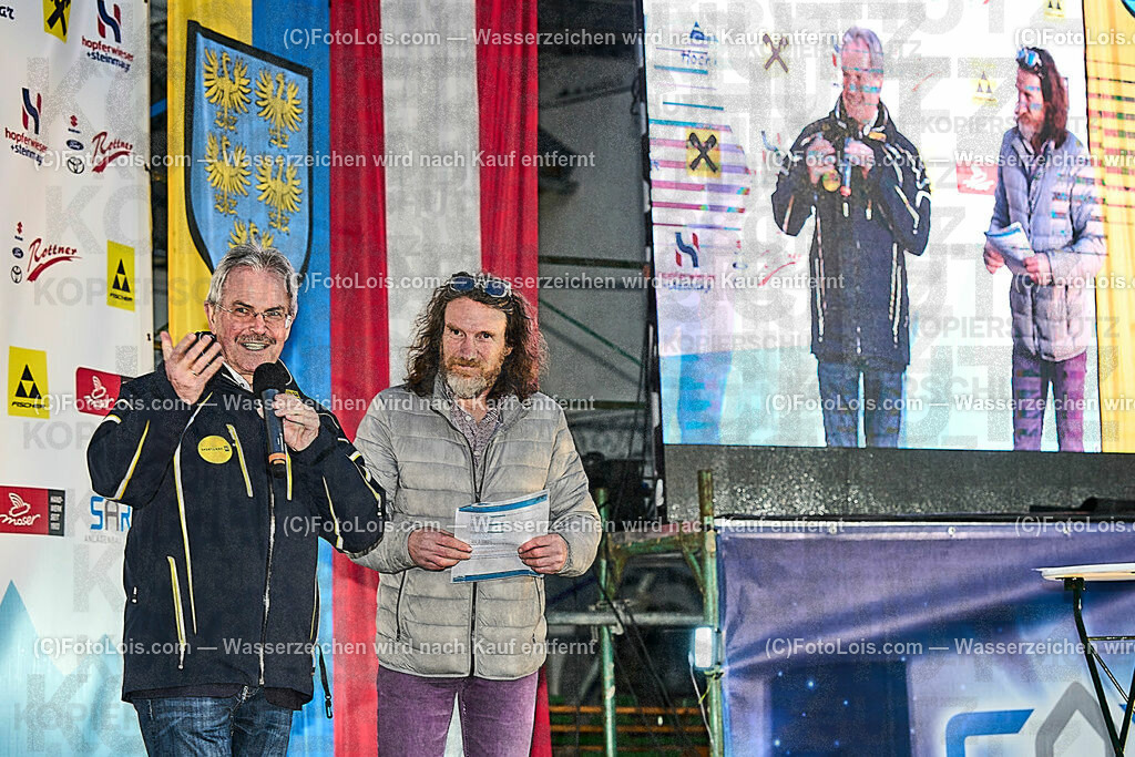 ALP2252_FMC-Wellcome_Landtagspraesident Wilfing | (C)FotoLois.com, Alois Spandl, World Criterium Masters Ski Alpin 2023 Hochkar, WellcomeFeier mit Siegerehrungen Slalom A + GiantSlalom C, Mo 20. März 2023.