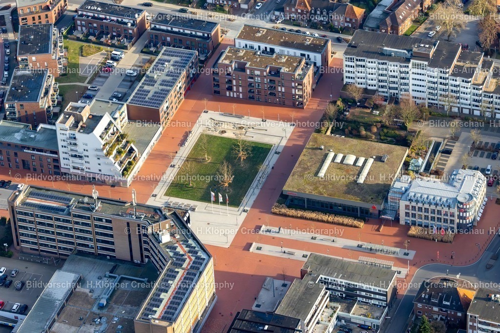 Luftbild Kamp-Lintfort-8342 | Luftbild Stadtzentrum im Innenstadtbereich in Kamp-Lintfort - Realisiert mit Pictrs.com