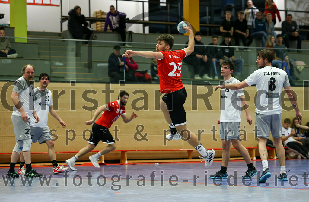 2023-04-01_096_SV_Anzing_gegen_TuS_Prien | Anzing, Deutschland, 01.04.2023:
Handball, Bezirksliga 2022 / 2023, 12. Spieltag, SV Anzing gegen TuS Prien, Endergebnis: 

Foto: Christian Riedel / fotografie-riedel.net