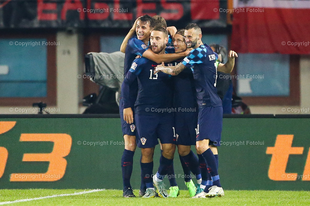 A_LUI_20220925_0005 | SPORT FUSSBALL NATIONS LEAGUE  ÖSTERREICH VS KROATIEN


IM BILD: Torjubel (Kroatien)


FOTO:FOTOLUI/UW
