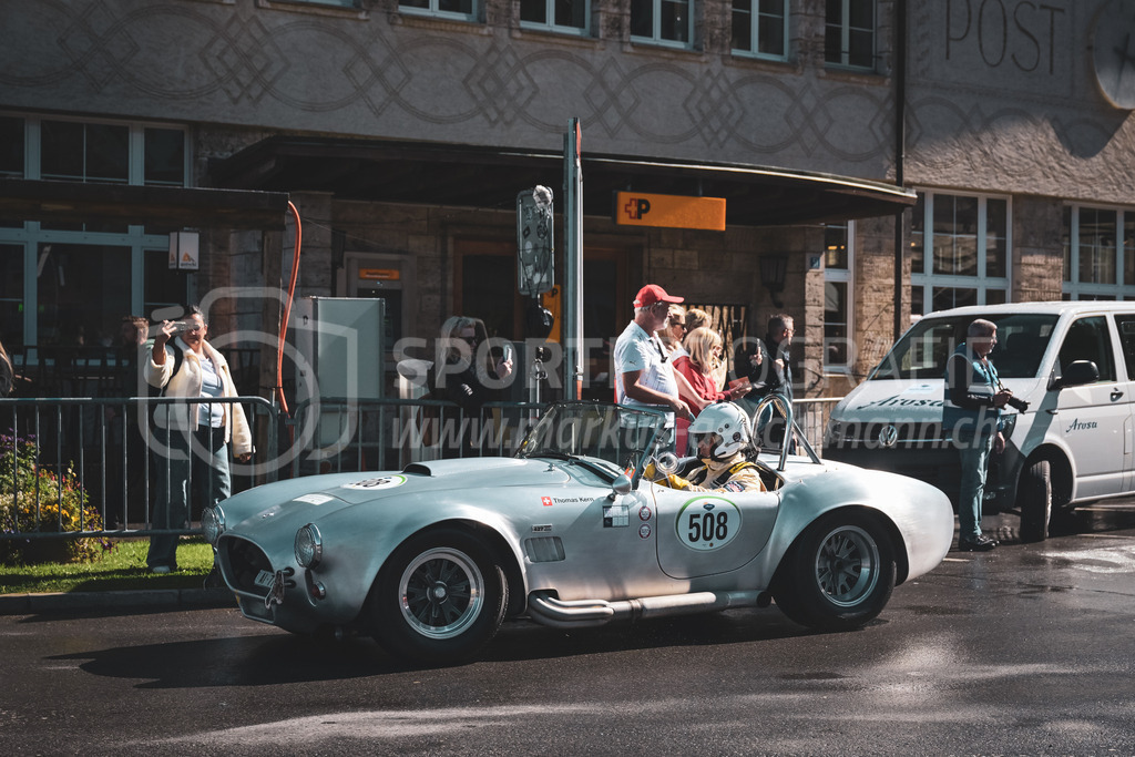 21. Arosa ClassicCar 2025 - 5. September 2025 | Thomas Kern aus Zumikon (SUI) in einem Shelby Cobra 427 S/C aus dem Jahre 1966 mit Startnummer 508 am Arosa ClassicCar 2025 in der Kategorie Competition..@arosaclassiccar, @arosa.official, #arosaclassiccar, #arosa, #76curves, #classiccarBild: Sportfotografie Markus Aeschimann | www.markus-aeschimann.ch - Realisiert mit Pictrs.com
