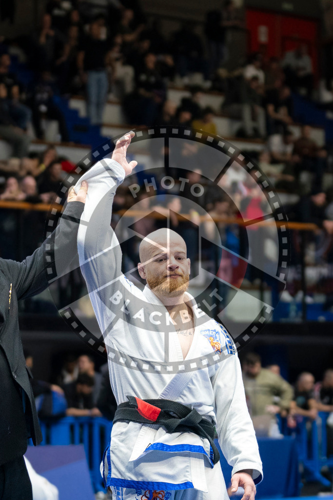 20240123PBB03562 | Fighters compete during the second day of the IBJJF European Championship in Paris, France, on January 23, 2024.