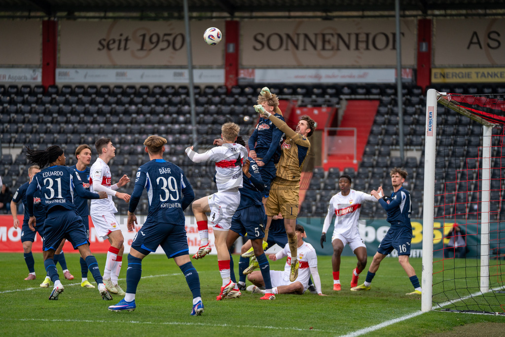 VfB Stuttgart II vs. TSG Hoffenheim II, Fussball, 3. Liga, 26. Spieltag, 15.03.2026 | Lukas Petersson (TSG 1899 Hoffenheim II, #01),VfB Stuttgart II vs. TSG Hoffenheim II, Fussball, 3. Liga, 26. Spieltag, 15.03.2026Foto: photosbyphips/Philip Ziegler