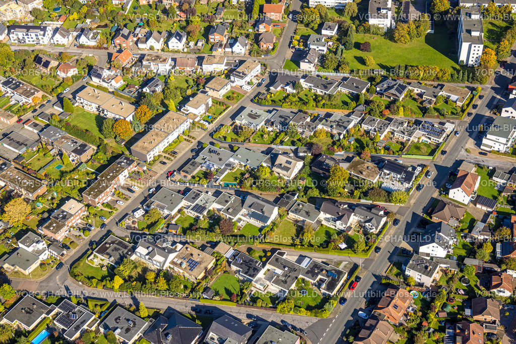 Hamm241007824 | Luftbild, Bungalow Flachdach Siedlung Heideweg, Stadtbezirk Rhynern, Hamm, Ruhrgebiet, Nordrhein-Westfalen, Deutschland