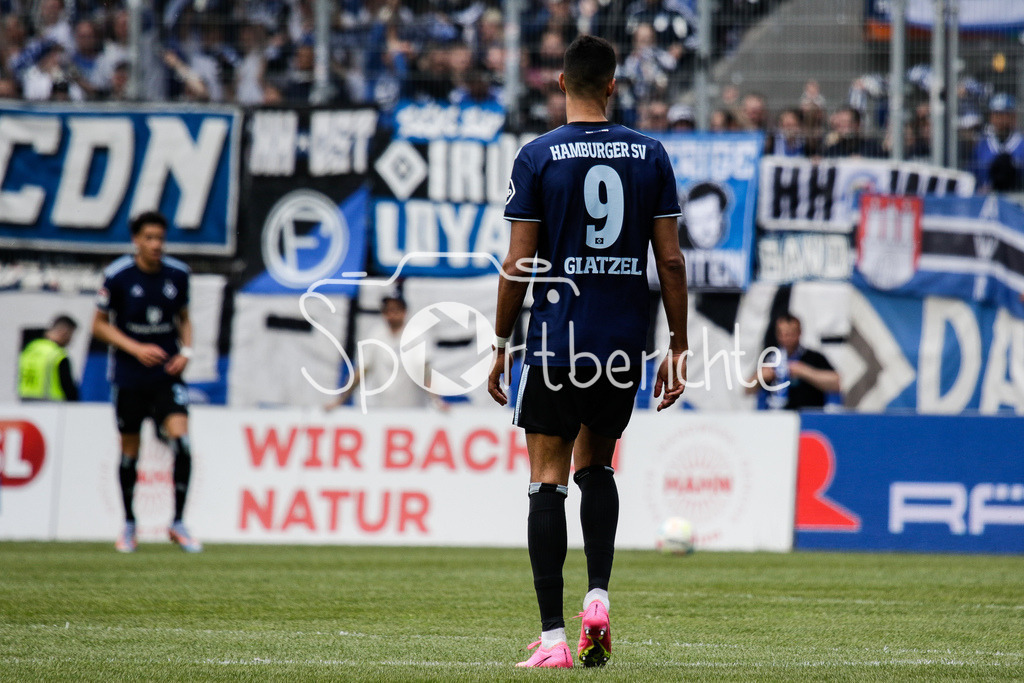 SSV Jahn Regensburg - Hamburger SV | HSV Spieler Robert GLATZEL (HSV #9) in Aktioon / Freisteller ( Einzelfoto