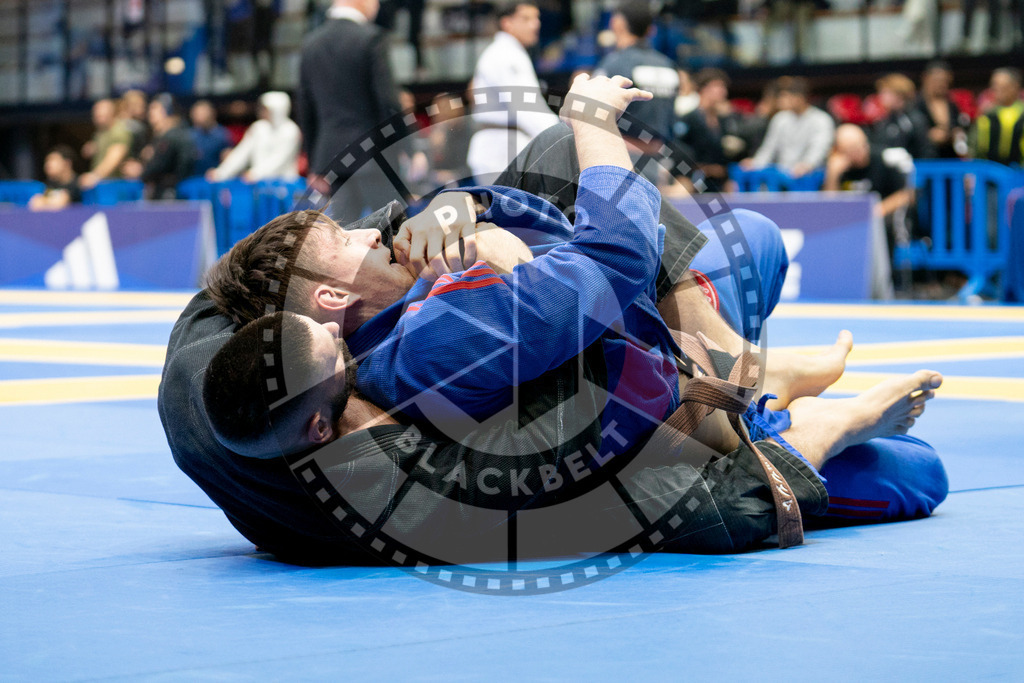 20240124PBB00402 | Fighters compete during the second day of the IBJJF European Championship in Paris, France, on January 24, 2024.