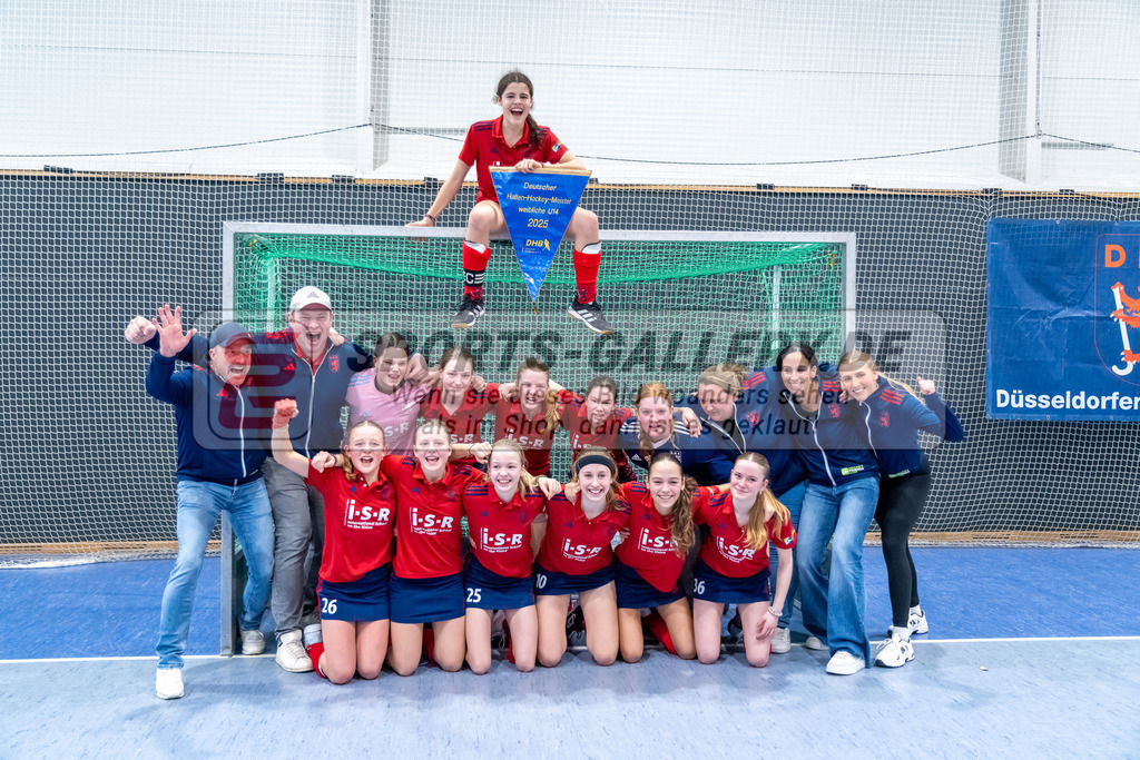 HK_20250223_103383 | Deutsche Meisterschaft wU14 Finale und Ehrungen am 23.2.2025 Düsseldorfer HC, Düsseldorf