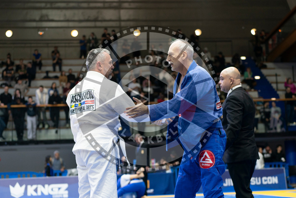 20240119PBB3509 | Fighters compete during the IBJJF European Championship in Paris, France, on January 19, 2024.