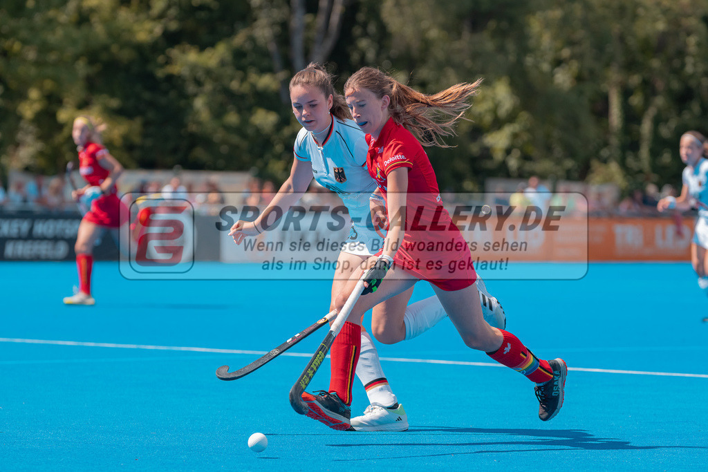 HK_20230712_101525 | Euro Hockey WU18 Belgium vs Germany Championship Girls &amp; Boys am 12.7.2023 CHTC , Krefeld ,