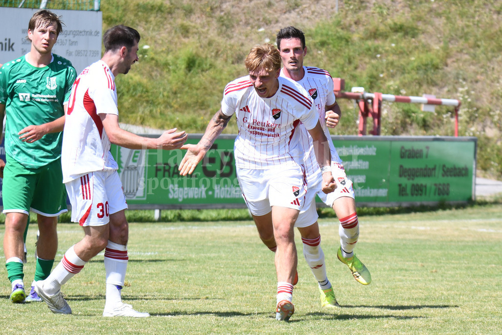 TSV Seebach : TSV Bad Abbach | Torjubel Marius Weiderer  (TSV Seebach #33) - Realisiert mit Pictrs.com