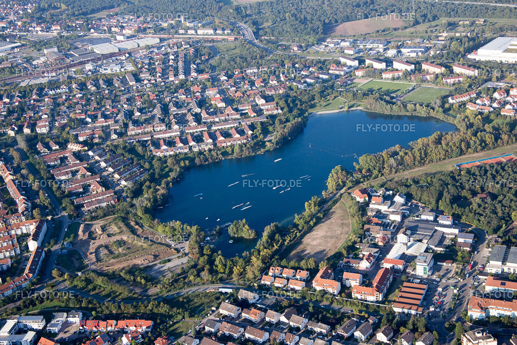 Ortsansicht | Luftbild: Ortsansicht im Ortsteil Rheinau in Mannheim im Bundesland Baden-Württemberg in Deutschland. Foto: IMG_072970.jpg vom 23.09.2014 durch Werner Riehm/FLY-FOTO.de - Realisiert mit Pictrs.com