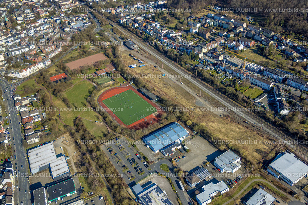 Hagen250302485 | Luftbild, Bezirkssportanlage Haspe, Hasper Sportverein, Haspe, Hagen, Ruhrgebiet, Nordrhein-Westfalen, Deutschland