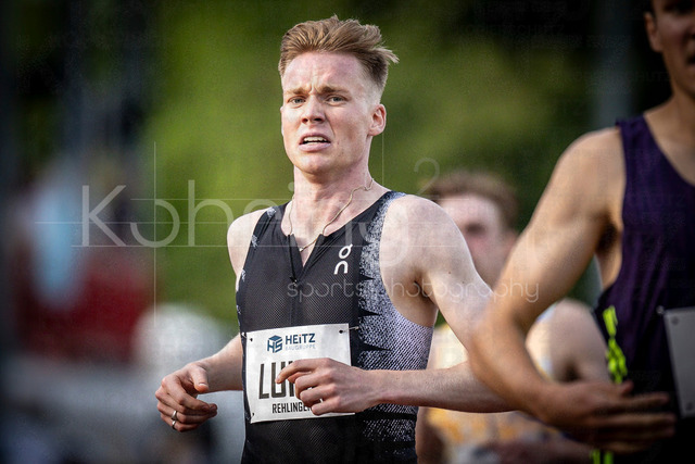 61. Internationales Pfingstsportfest; Rehlingen-Siersburg, 24.05.2026 | REHLINGEN , GERMANY - MAY 24: Kieran Lumb (CAN/Kanada), 1500m during the 61. Internationales Pfingstsportfest on 24.05.2026 at the  Bungertstadion in Rehlingen-Siersburg (Saarland / Deutschland).