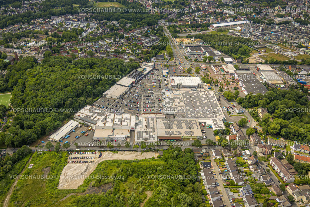 Bochum220604792 | Luftbild, Hannibal Center Einkaufszentrum, Baustelle mit Neubau Parkhaus, Hofstede, Bochum, Ruhrgebiet, Nordrhein-Westfalen, Deutschland