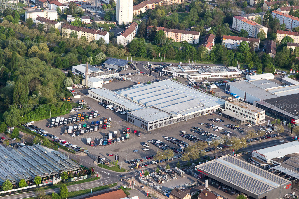 Luftbild: Mercedes Benz in Landau in der Pfalz im Bundesland Rheinland-Pfalz in Deutschland. Foto: IMG_106706.jpg vom 21.04.2018 durch Werner Riehm/FLY-FOTO.de
