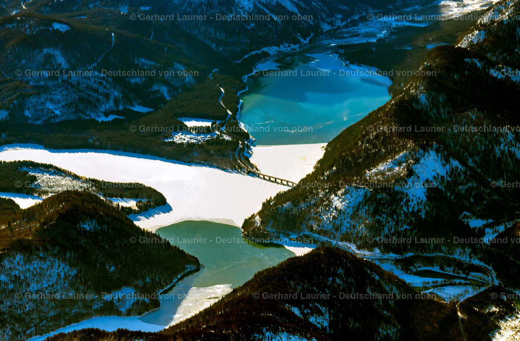 3900291 | Sylvensteinstausee mit Blick auf Karewndel- u. Wettersteingebirge