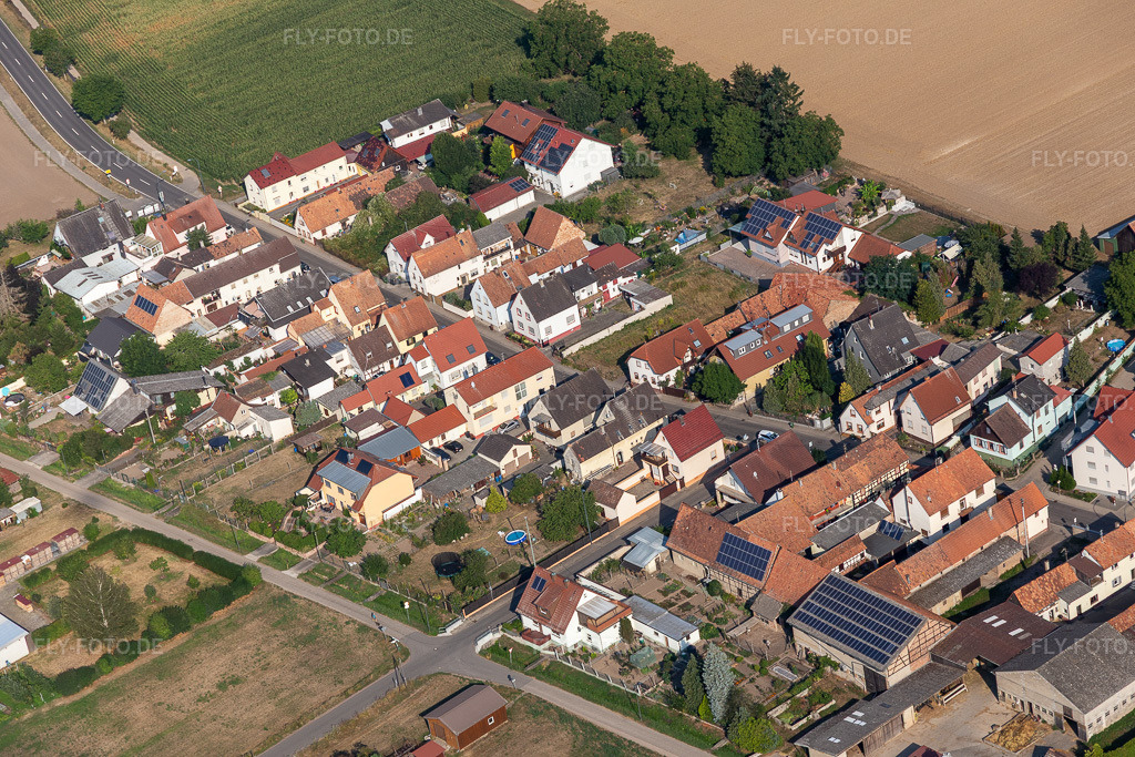Luftbild: Saarstr in Kandel im Bundesland Rheinland-Pfalz in Deutschland. Foto: IMG_122249.jpg vom 11.08.2020 durch Werner Riehm/FLY-FOTO.de