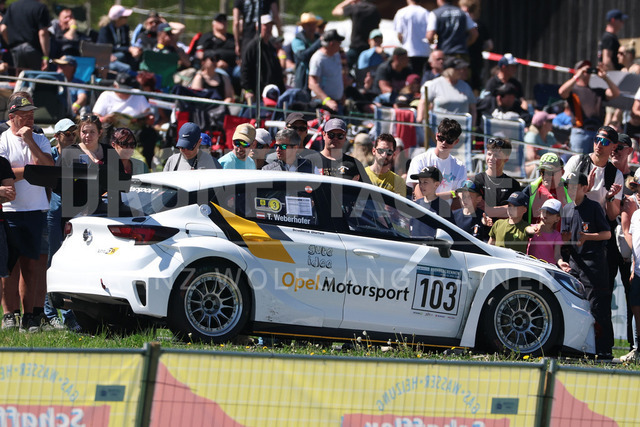 FIA European Hill Climb Championship – Rechberg 2026 | FIA European Hill Climb Championship at Rechberg, held from 24 to 26 April 2026 near Tulwitz, Styria, Austria. The image shows Thomas WEBERHOFER (AUT) Opel Astra TCR.