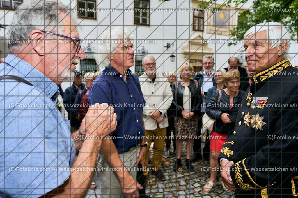 ALP3348_Jeanne de Ferrette_Walgenwitz-Kielwasser-Hildebrand | (C)FotoLois.com, Alois Spandl, 700stes Hochzeitsjubiläum - Albrecht II. mit Johanna von Pfirt in Thann (FR) im März 2024. Empfang des Organistionskommitees aus der Region Ferrette (Pfirt)/Thann aus dem Elsass mit Empfang durch die Stadtgemeinde und Bezirkshauptmannschaft Scheibbs im Schloss Scheibbs und anschließender Kranzniederlegung in der Kartausenkirche über der Krypta des Gründerehepaares durch Mitglieder des Templer Ordens im Beisein von Mitgliedern der Goldhaubengruppen, Fr 22. September 2023.