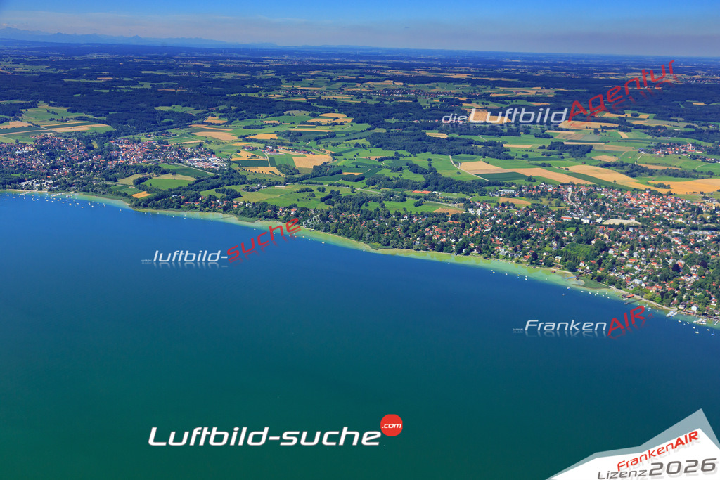 Luftbild von  Schondorfam-ammersee - Luftaufnahme wurde 2017 von https://frankenair.de mittels Flugzeug (keine Drohne) erstellt - die Geschenkidee