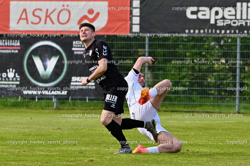 ASK Klagenfurt vs. SK Vorwärts Steyr 21.4.2024 | #73 Oliver Filip SK Vorwärts Steyr, #13 Kyrylo Romaniuk ASK Klagenfurt, ASK Klagenfurt vs. SK Vorwärts Steyr 21.4.2024, ASK Klagenfurt vs. SK Vorwärts Steyr am 21.04.2024 in Klagenfurt (ASK Sportzentrum Fischl), Austria, (Photo by Bernd Stefan)