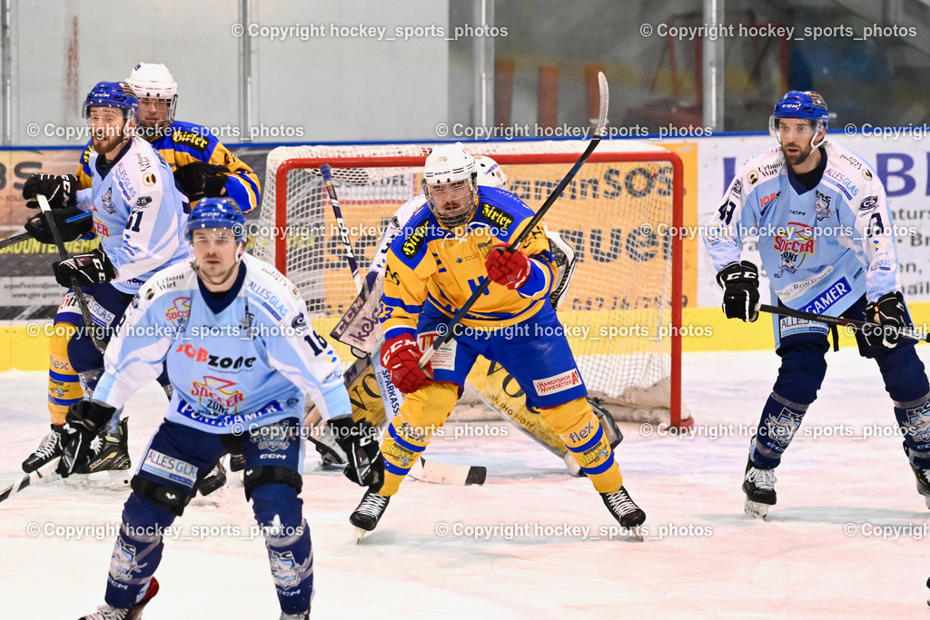  ESC Steindorf vs. EHC Althofen 2.3.2023 | #61 Friedrich Daniel, #23 Kurath Florian, #43 Oraze Martin