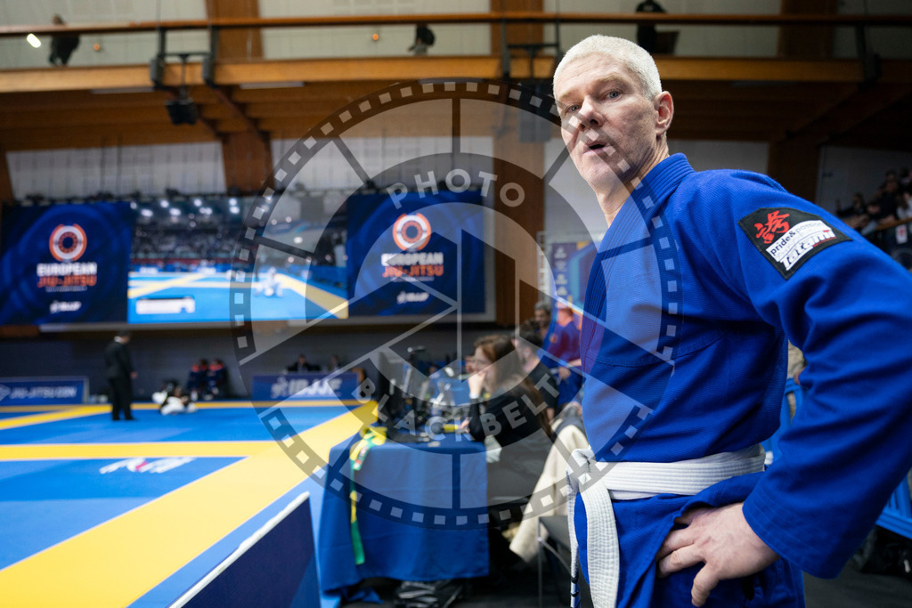 20240119PBB3676 | Fighters compete during the IBJJF European Championship in Paris, France, on January 19, 2024.