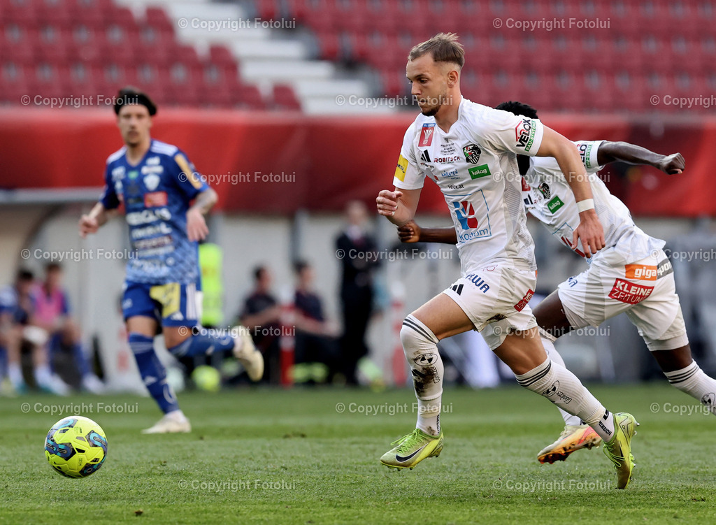 A_LUI_010525_00001 | SPORT,FUSSBALL,RZ PELLETS WOLFSBERG-TSV HARTBERG 01.05.2025 IM BILD : ANGELO GATTERMAYER (WAC) UND (TSVHARTBERG) FOTO:FOTOLUI/MW