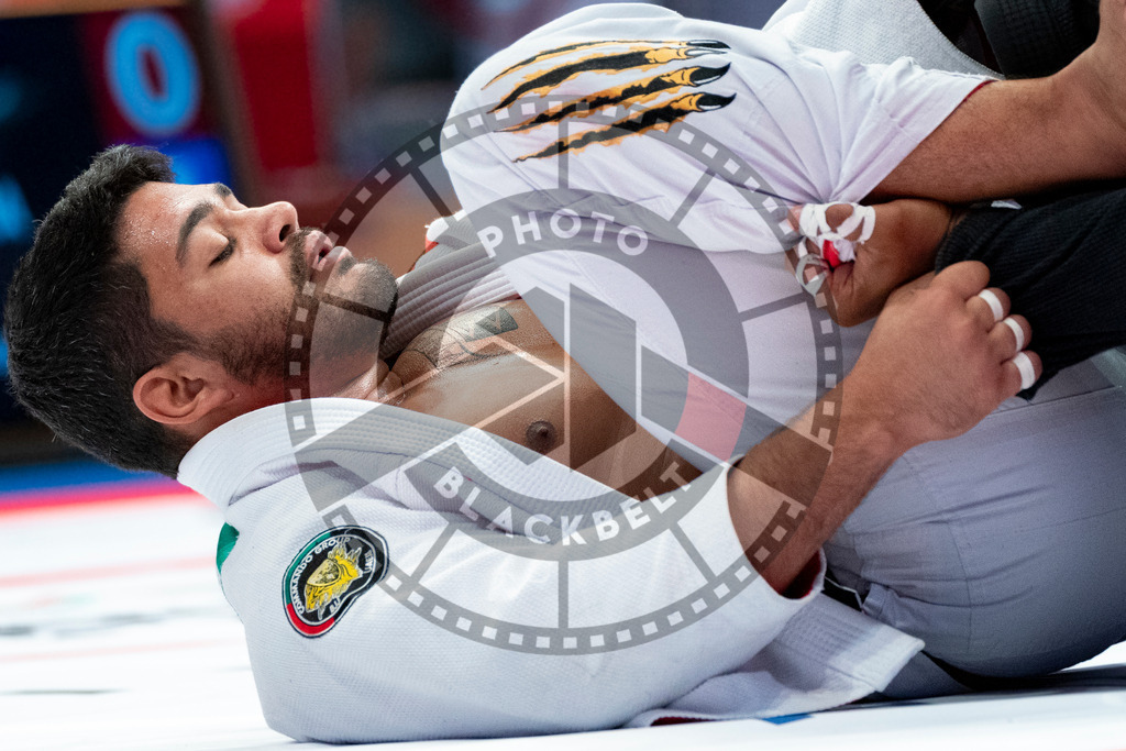20231106PBB1344 | Fighters compete during the AJP World Master Championship in the Mubadala Arena in Abu Dhabi, Arab United Emirates, on November 6, 2023.