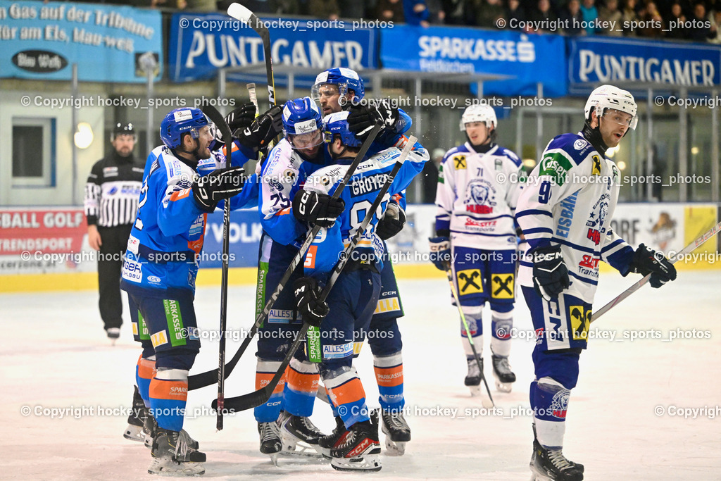 ESC SPARKASSE STEINDORF vs. UECR Huben  | Jubel ESC Steindorf Mannschaft, #88 Groyer Fabian ESC Steindorf, #79 Petrik Benjamin ESC Steindorf, #57 Wilfan Franz ESC Steindorf, #43 Oraze Martin ESC Steindorf, ESC SPARKASSE STEINDORF vs. UECR Huben , ESC SPARKASSE STEINDORF vs. UECR Huben  am 06.02.2026 in Steindorf (Ossiachersee Halle), Austria, (Photo by Bernd Stefan)