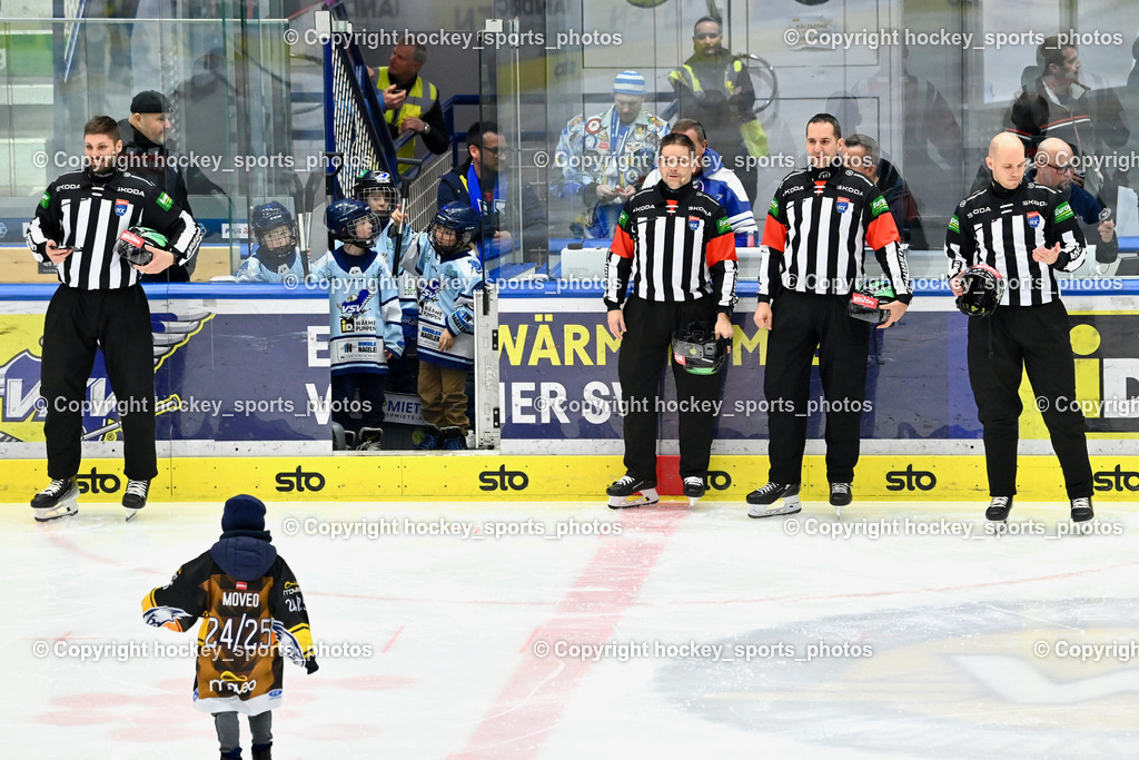 EC IDM Wärmepumpen VSV vs. Hydro Fehervar AV19  | Vaczi David Referee, Piragic Trpimir Referee, Nagy Attila Referee, Bedenke Sebastian Referee, EC IDM Wärmepumpen VSV vs. Hydro Fehervar AV19 , EC IDM Wärmepumpen VSV vs. Hydro Fehervar AV19  am 01.01.2025 in Villach (Stadthalle Villach), Austria, (Photo by Bernd Stefan)