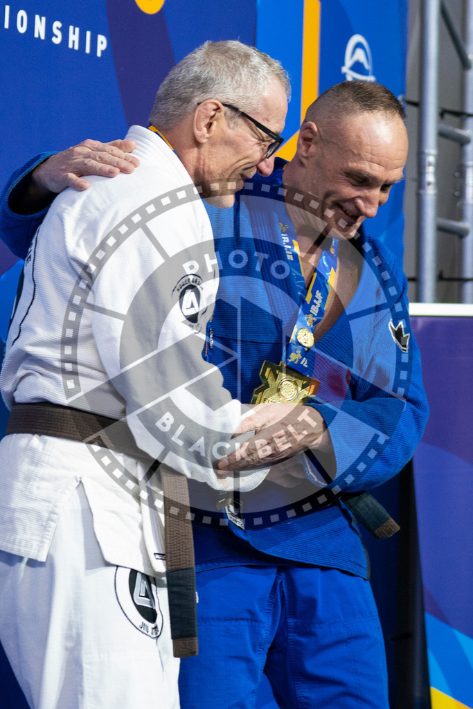 20240126PBB1598 | Fighters compete during the Brazilian Jiu-Jitsu European Championship of the IBJJF in Paris, France, on January 26, 2024.